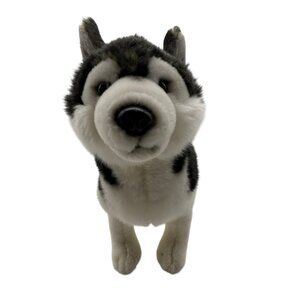 Hurtigruten Realistic Siberian Husky Plush Gray White Puppy Dog 12” RARE EUC